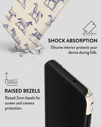 Horse Print Case for Samsung Galaxy S25 Plus