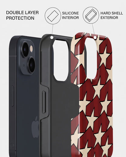 Blue Plaid iPhone 14 Case