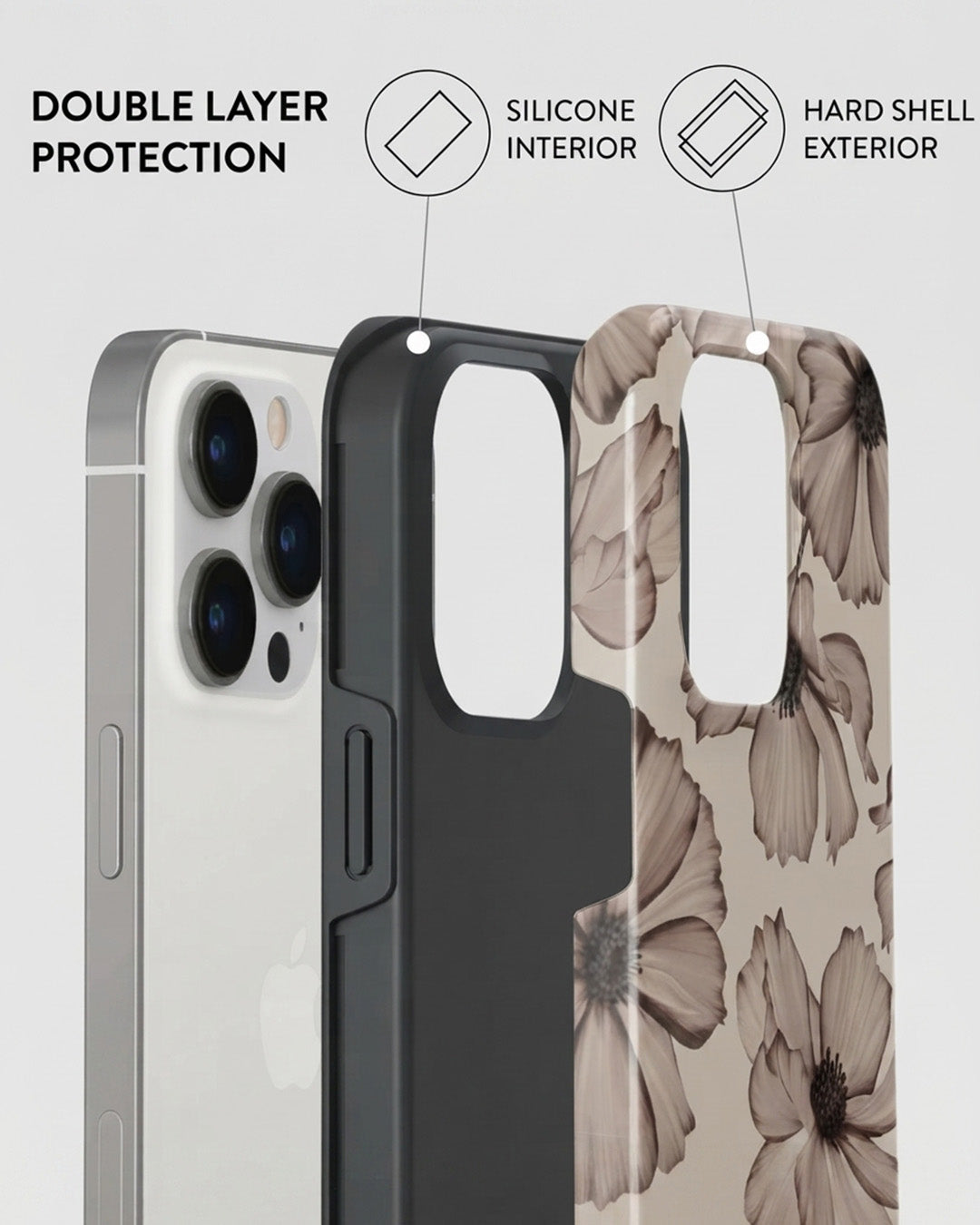 Sepia Cosmos Flower iPhone 14 Pro Max Case
