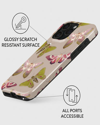 Moth Garden iPhone 15 Pro Case
