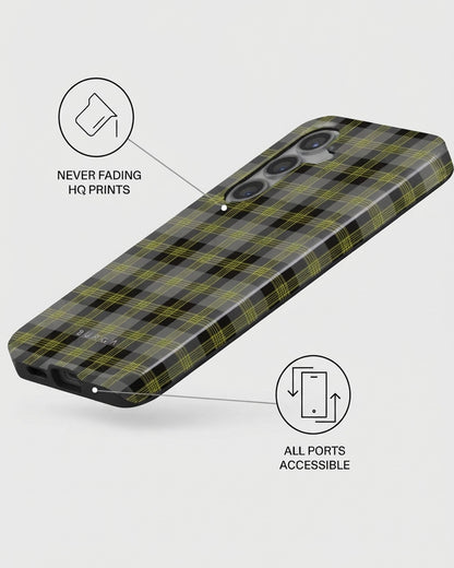Samsung Galaxy S24 FE Olive Plaid Case