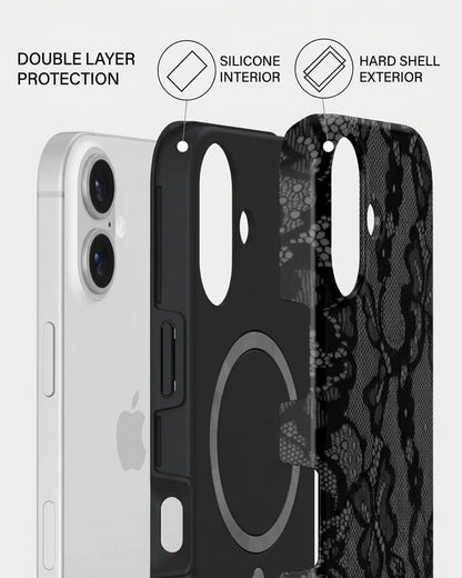 Black Lace iPhone 17 Case