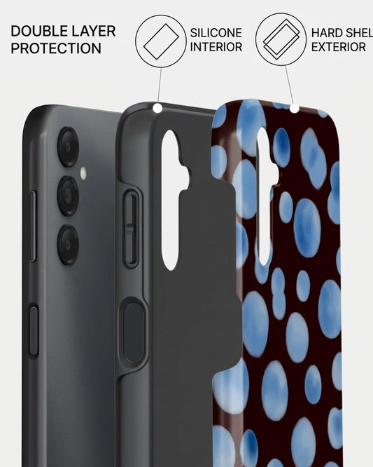Blue Bubble Dot Samsung Galaxy A25 Case