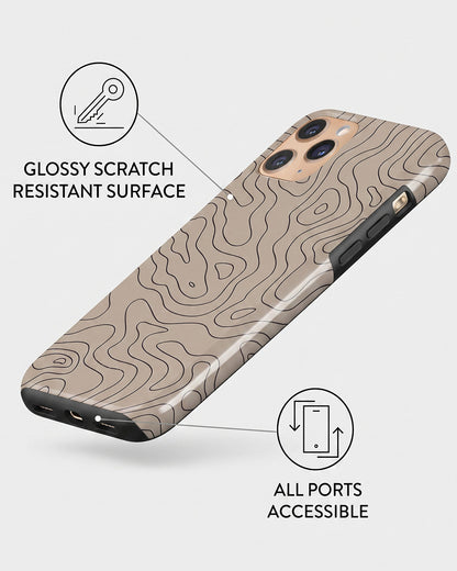 Topographic Line iPhone 11 Pro Case