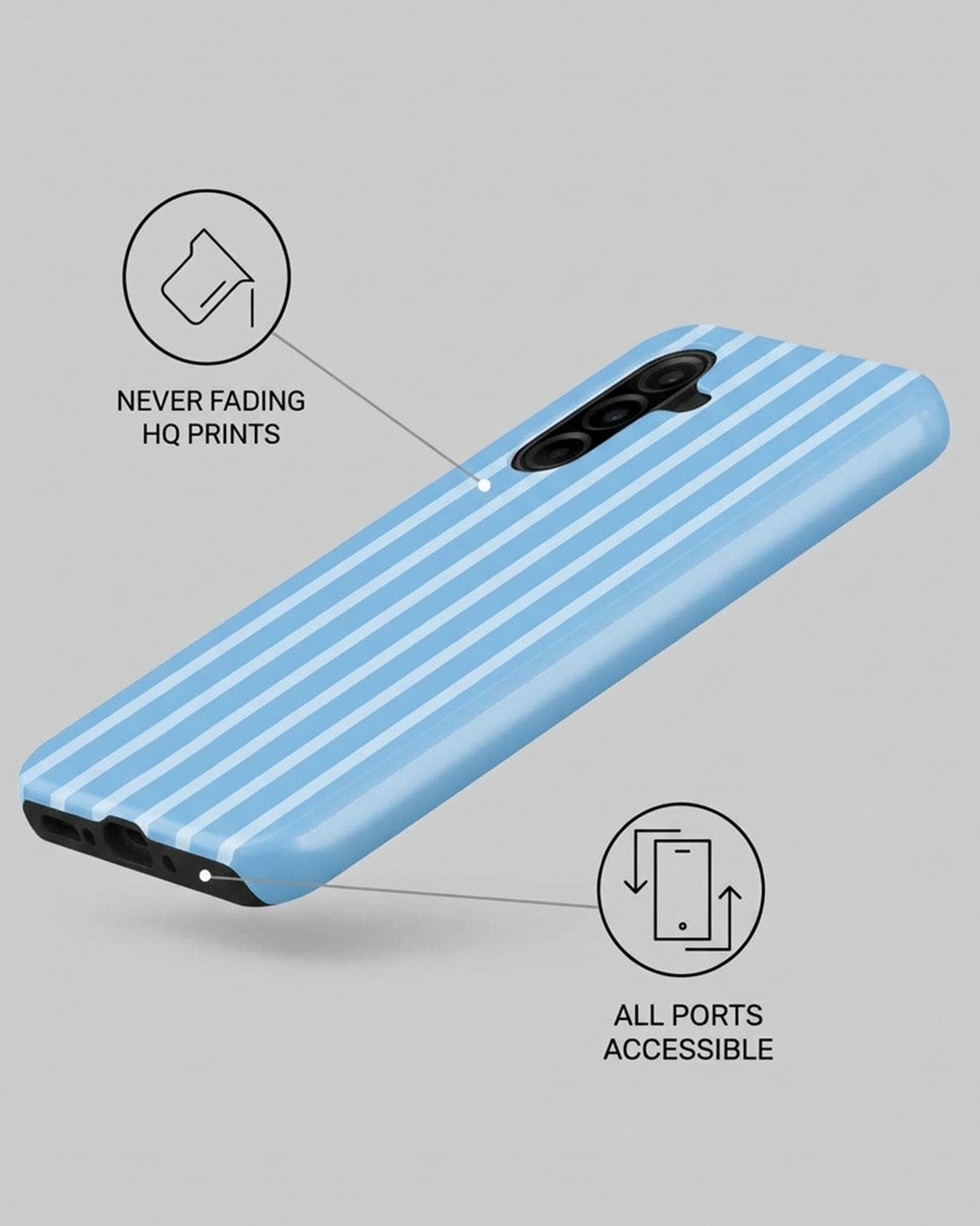 Galaxy A26 5G Blue Stripe Case