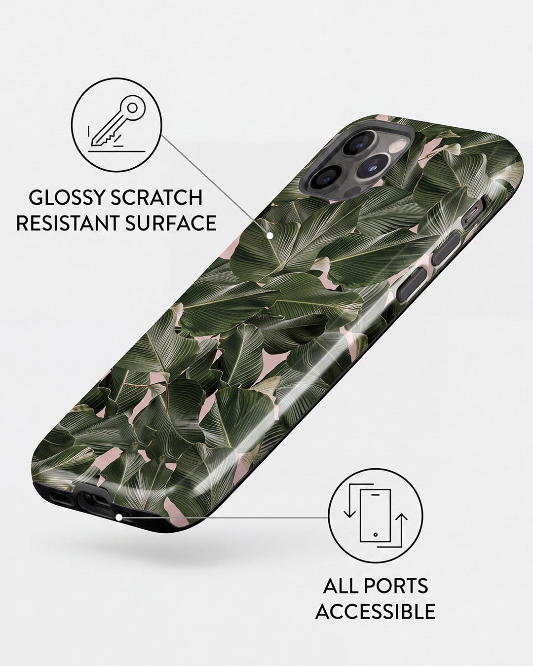 Tropical Leaf iPhone 12 Pro Case