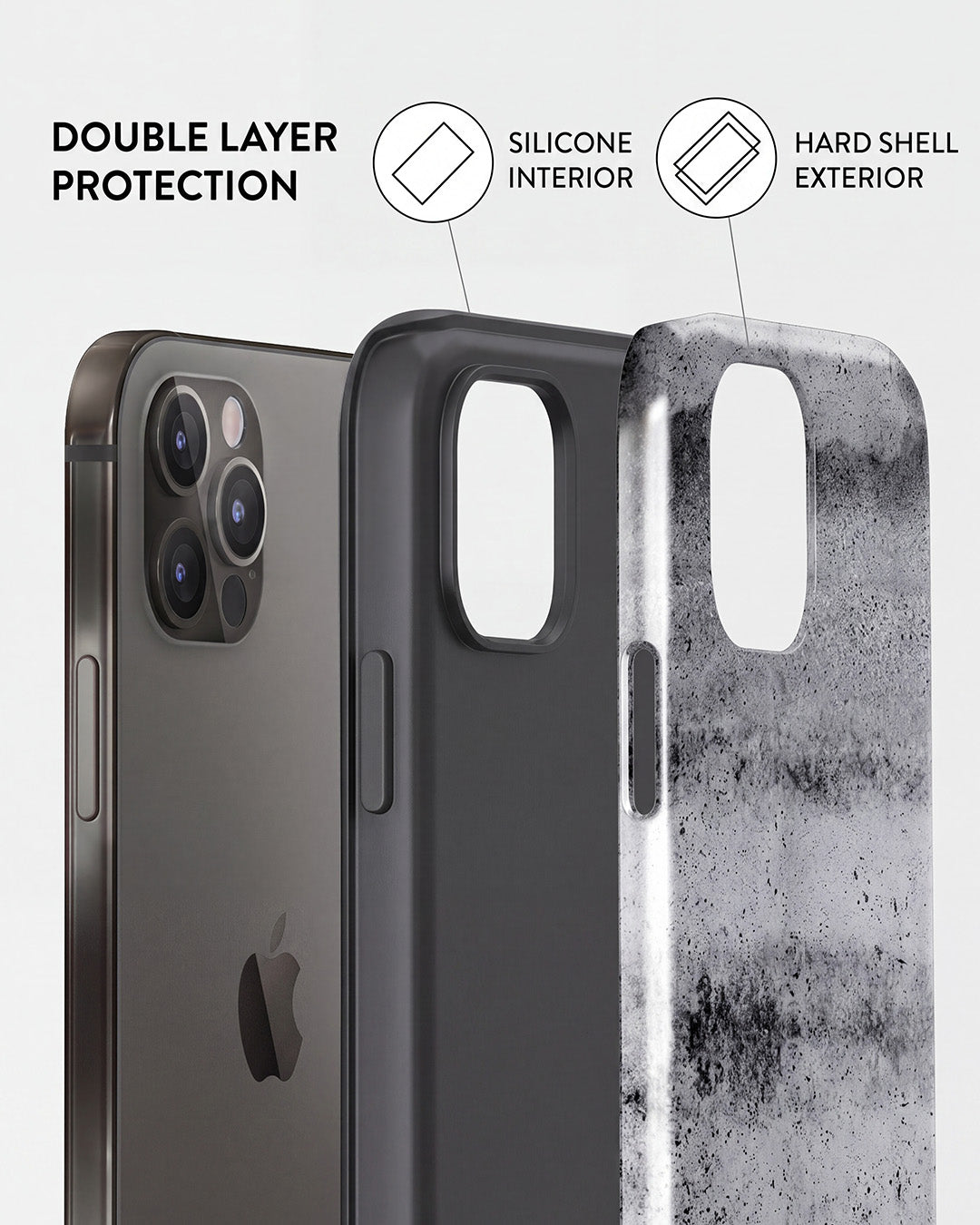 Smoke Grey Marble iPhone 12 Pro Max Case