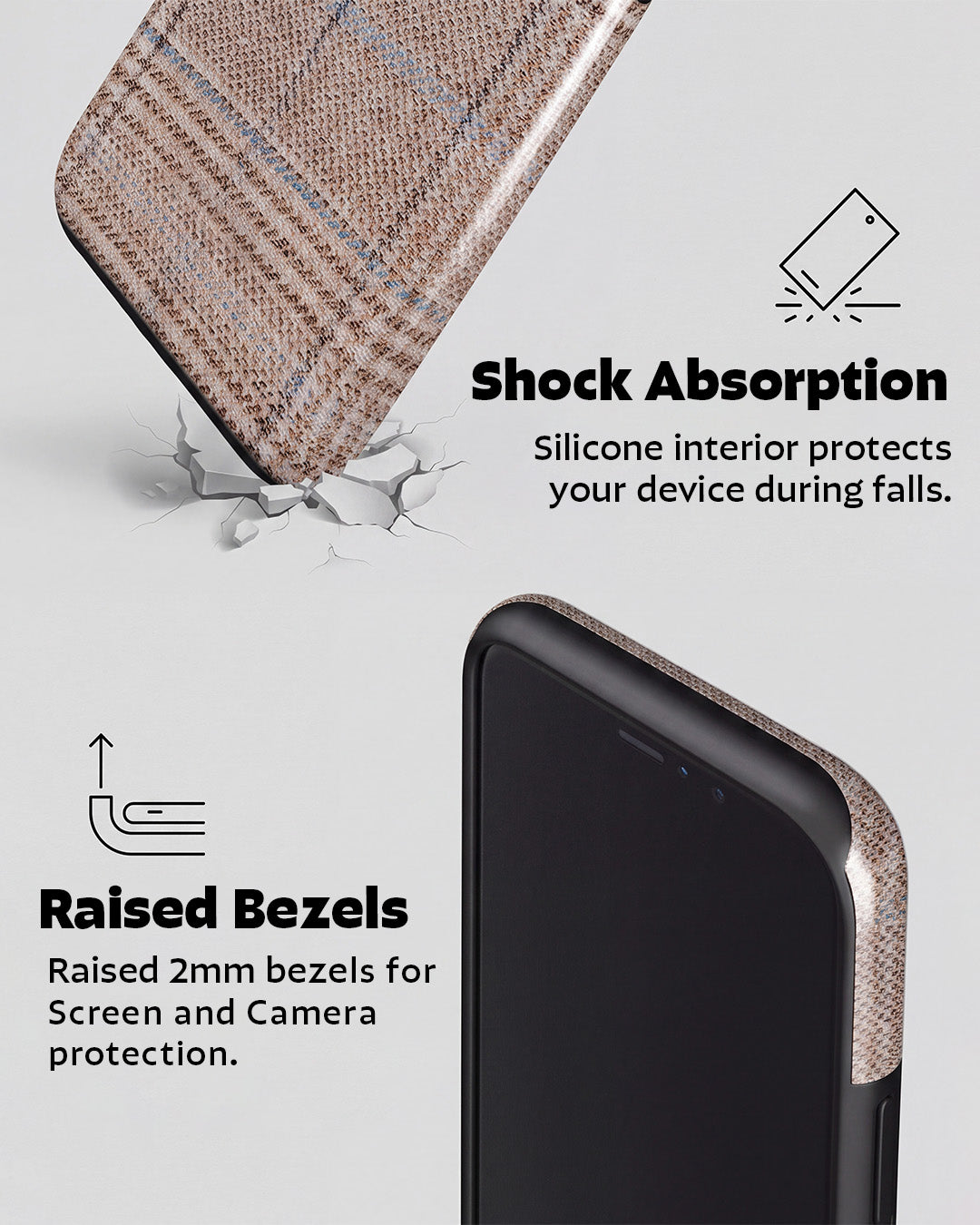 Tweed Plaid iPhone XR Case
