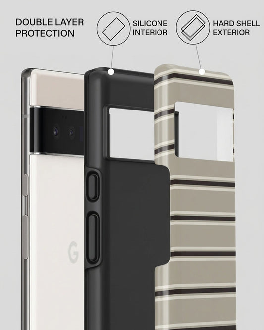 Beige Striped Pixel 6 Pro Case