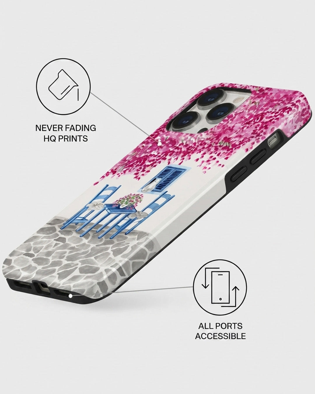 Greek Courtyard iPhone 14 Pro Case