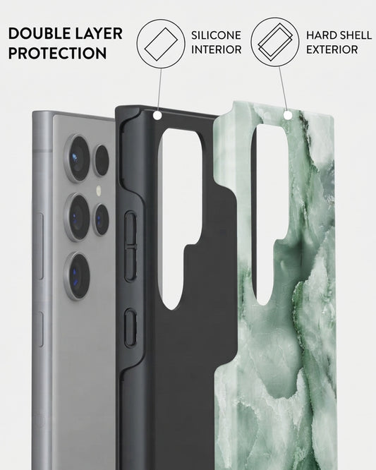 Galaxy S24 Ultra Green Marble Case