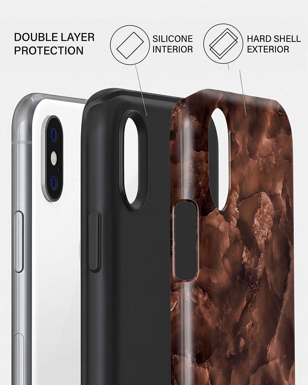 Copper Marble iPhone XS Max Case