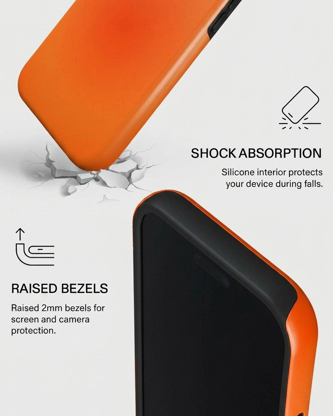 Sunset Orange Ombre iPhone 17 Pro Max Case