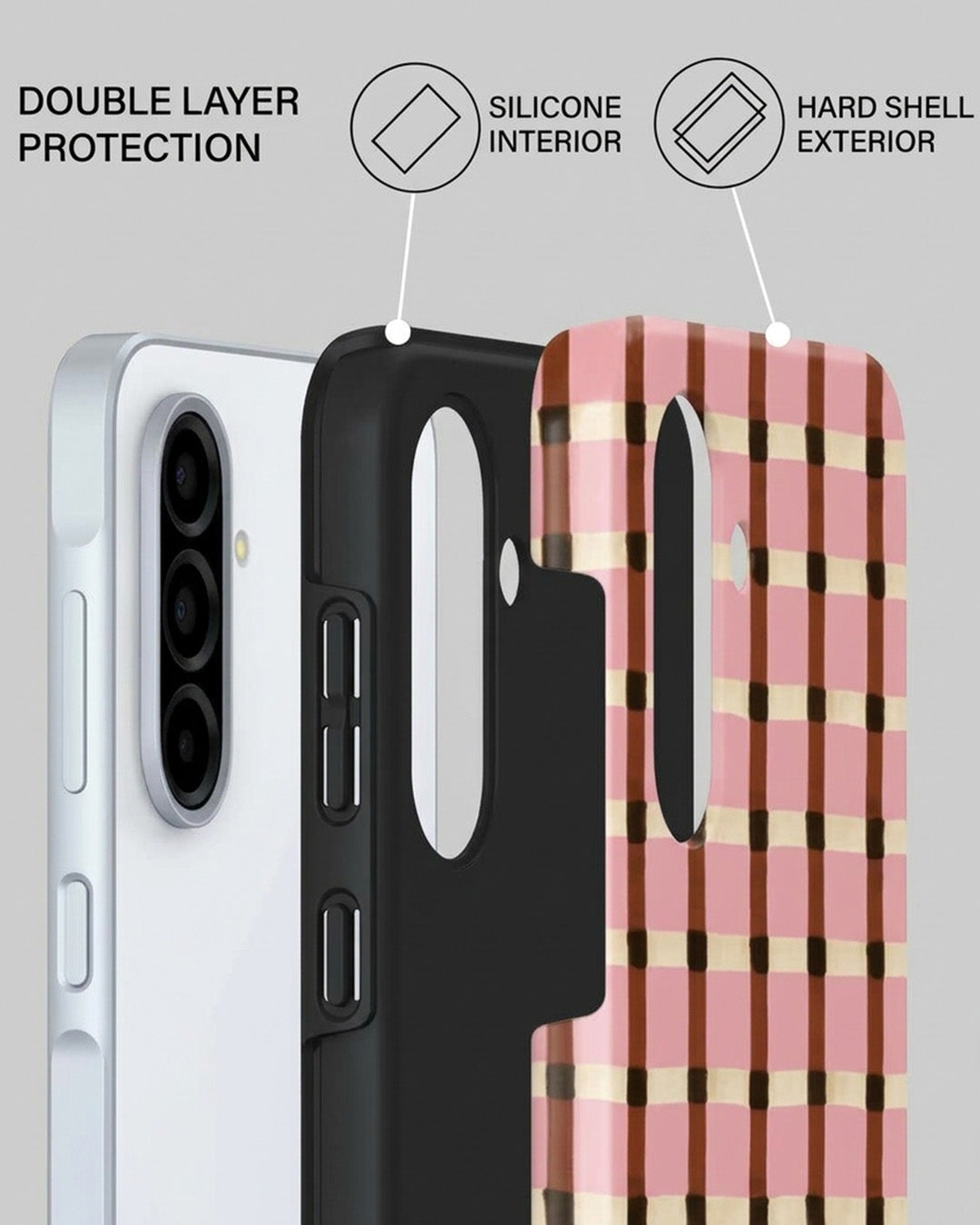 Galaxy A56 5G Pink Check Case