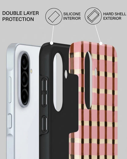 Galaxy A56 5G Pink Check Case