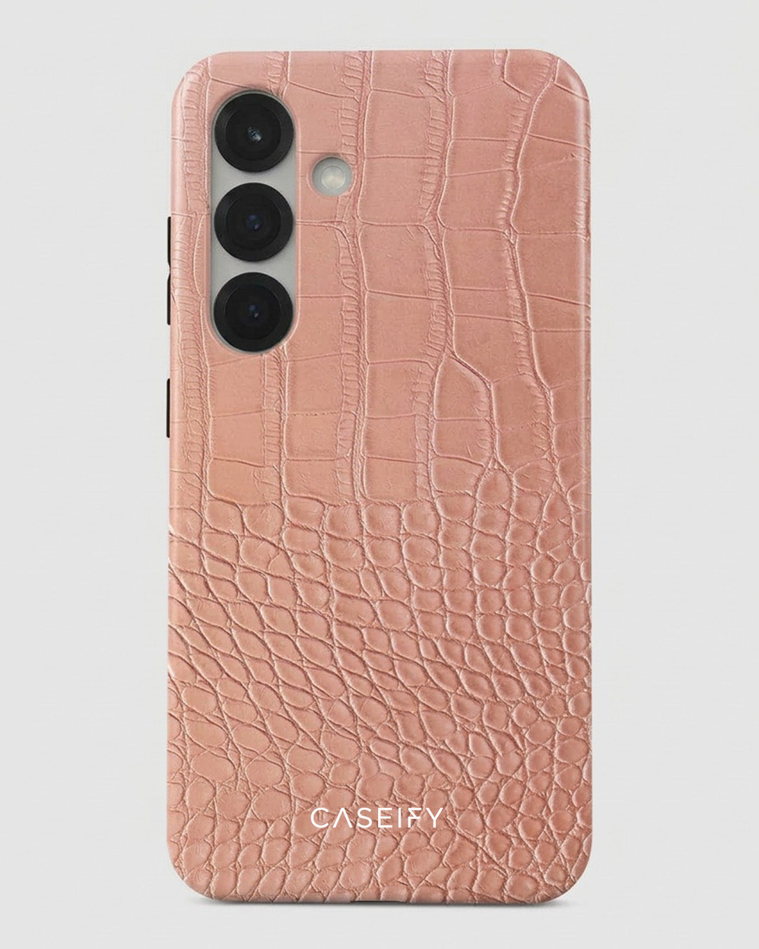 Pink Croc Case for Samsung Galaxy S25 Plus