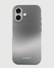 Silver Chrome Ombre iPhone 16 Plus Case