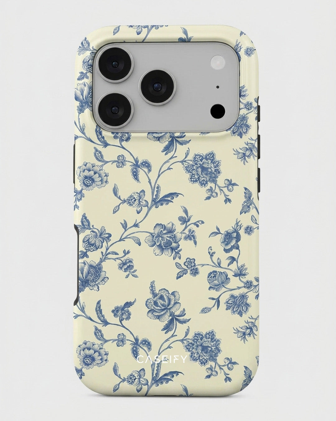 Blue Floral Toile iPhone 17 Pro Max Case