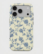 Blue Floral Toile iPhone 17 Pro Max Case