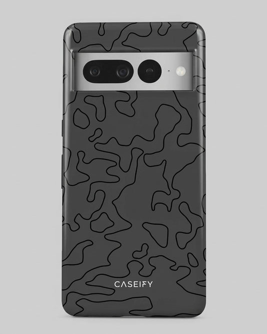 Black Topo Camo Pixel 7 Pro