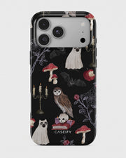 Gothic Halloween Owl Ghost iPhone 18 Pro Case