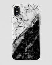 Black & White Marble iPhone X Case