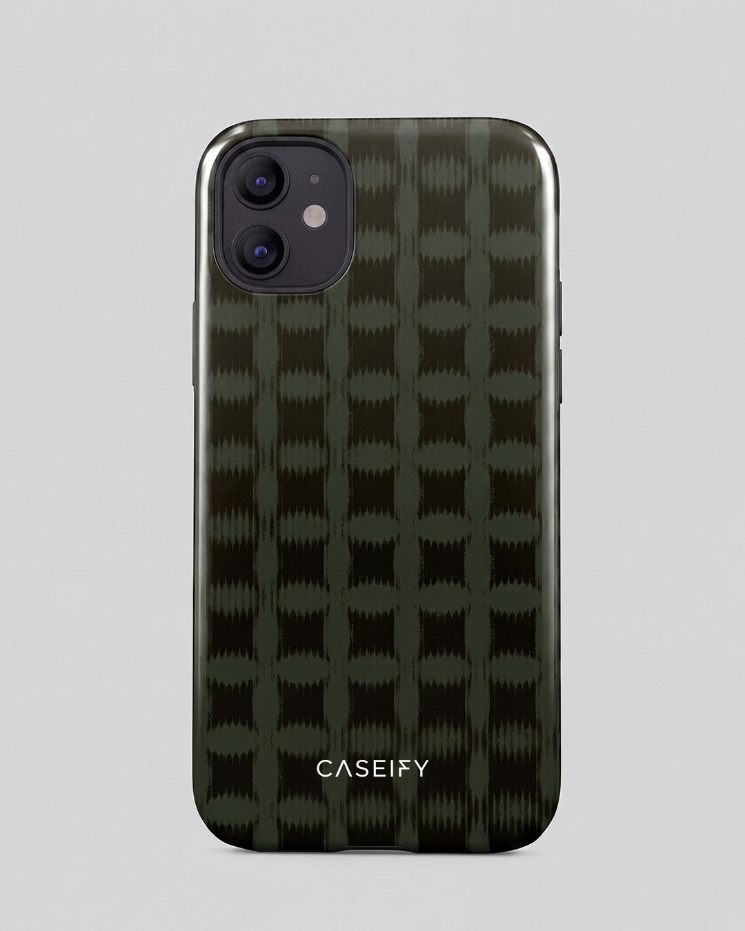 Olive Ikat iPhone 12 Case