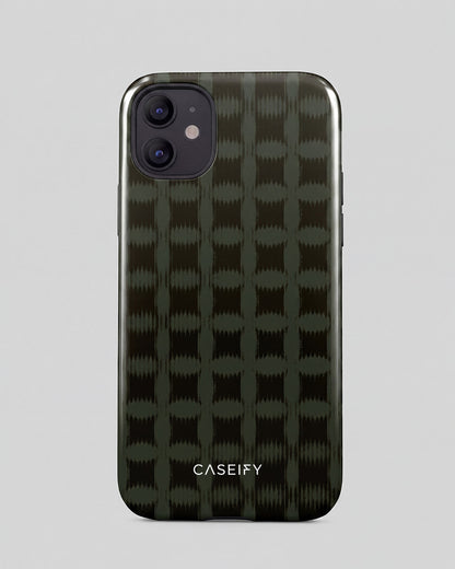 Olive Ikat iPhone 12 Case