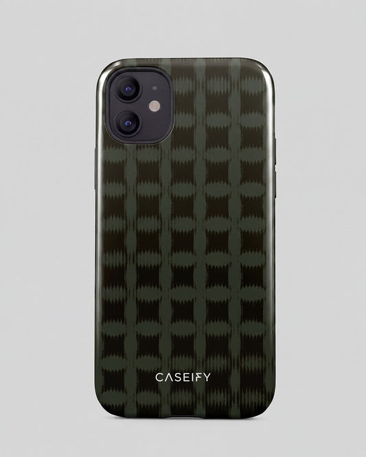 Olive Ikat iPhone 12 Case