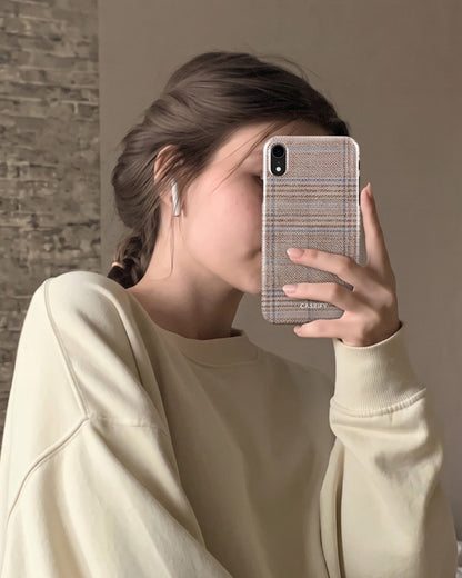 Tweed Plaid iPhone XR Case