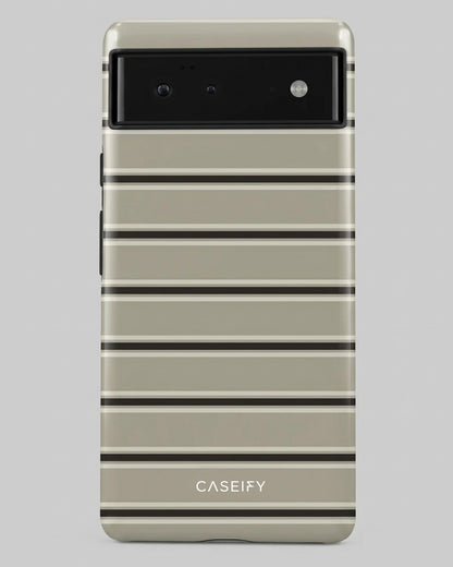 Beige Striped Pixel 6 Pro Case