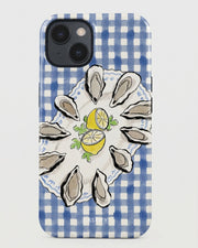 Oyster & Lemon Gingham iPhone 15 Case
