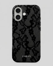 Black Lace iPhone 16 Plus Case