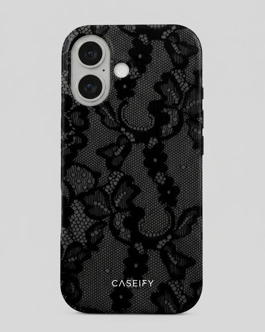 Black Lace iPhone 16 Plus Case