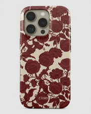 Burgundy Rose iPhone 16 Pro Max Case