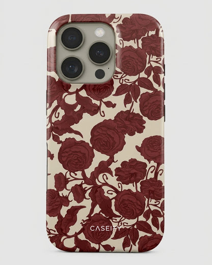 Burgundy Rose iPhone 16 Pro Max Case