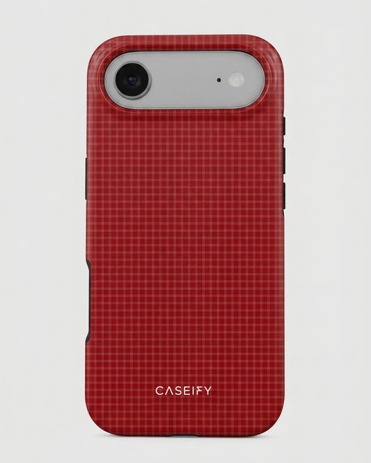 Red Windowpane Plaid iPhone Air Case