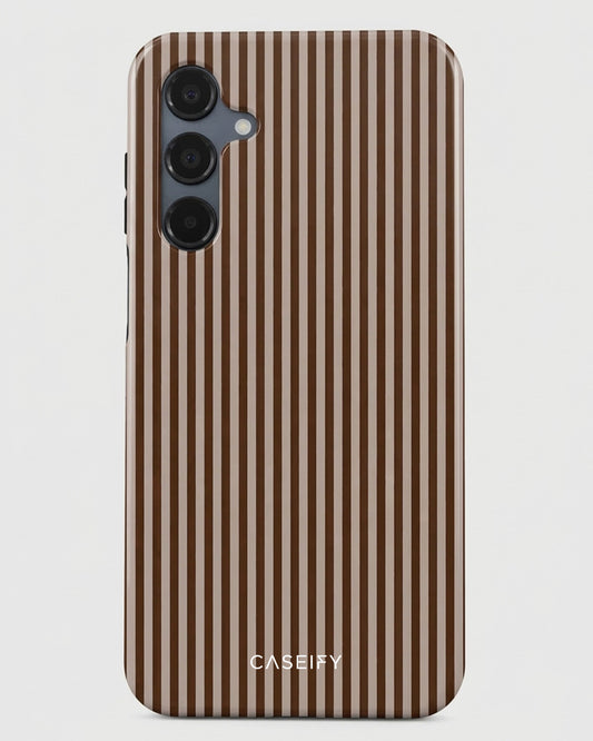 Brown Pinstripe Samsung Galaxy A16 Case