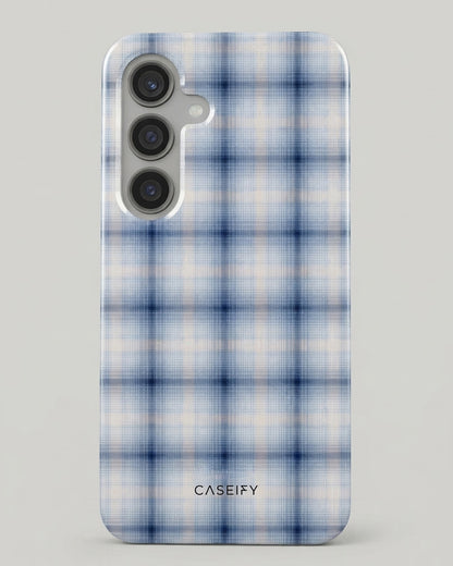 Samsung Galaxy S24 FE Blue Plaid Case