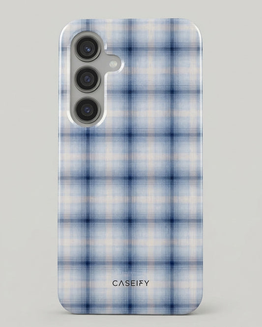 Samsung Galaxy S24 FE Blue Plaid Case
