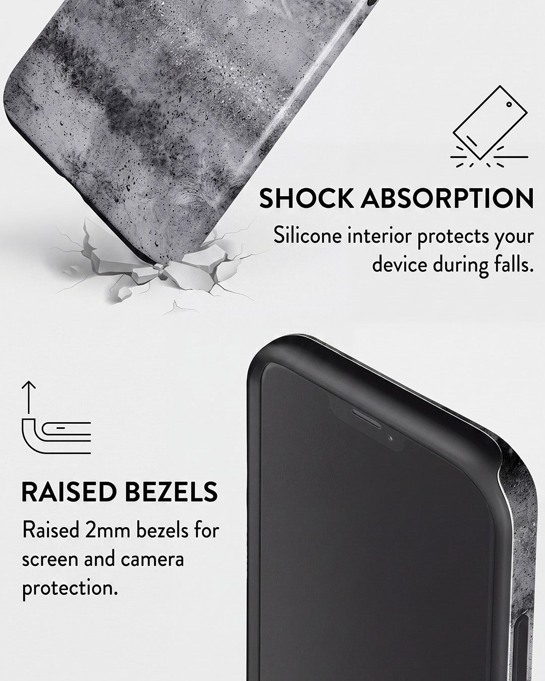 Smoke Grey Marble iPhone 12 Pro Max Case