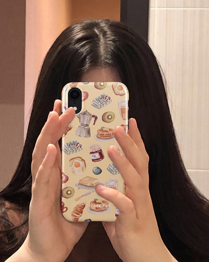 Breakfast Pattern iPhone XR Case