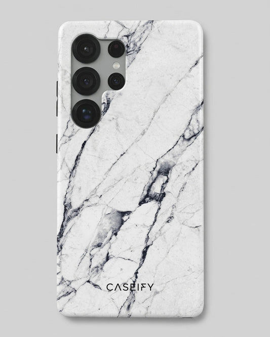White Marble Case for Samsung Galaxy S25 Ultra