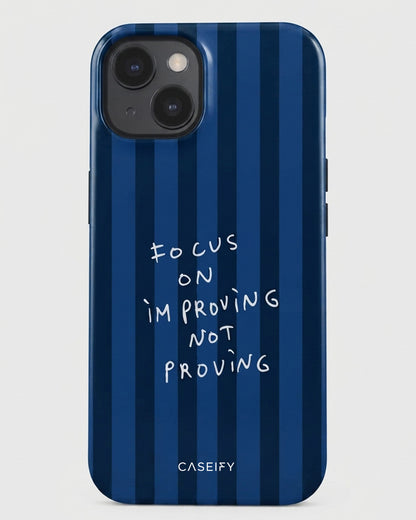 Improving Quote Stripe iPhone 15 Plus Case
