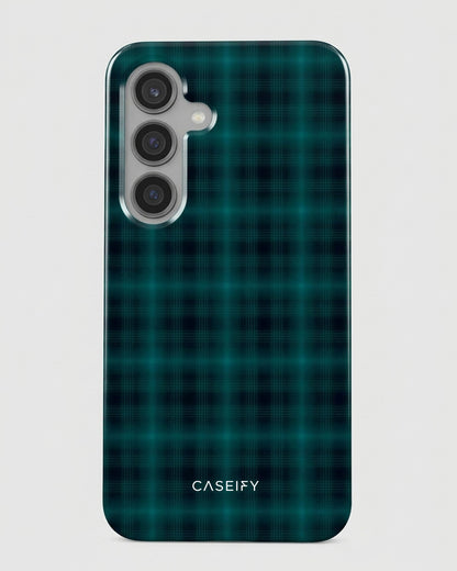 Samsung Galaxy S24 FE Teal Plaid Case