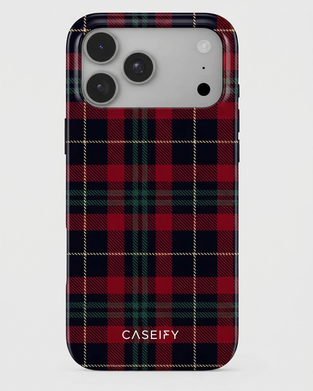 Red Tartan Plaid iPhone 18 Pro Case