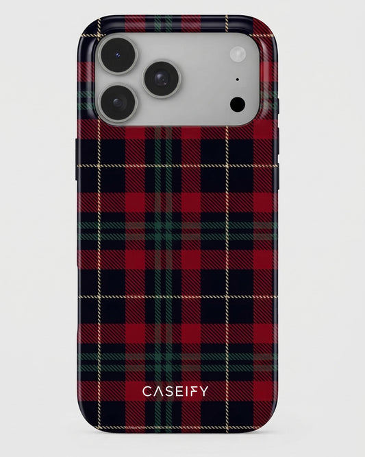 Red Tartan Plaid iPhone 18 Pro Case