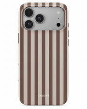 Brown Cream Stripe iPhone 18 Pro Case