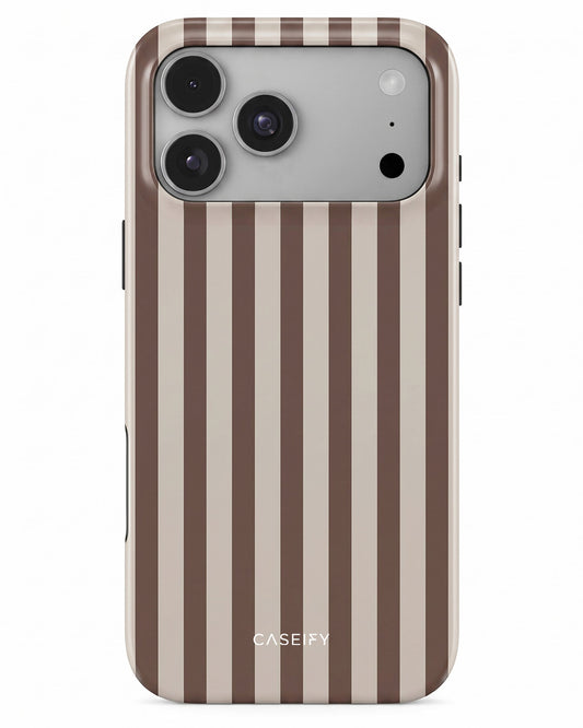 Brown Cream Stripe iPhone 18 Pro Case