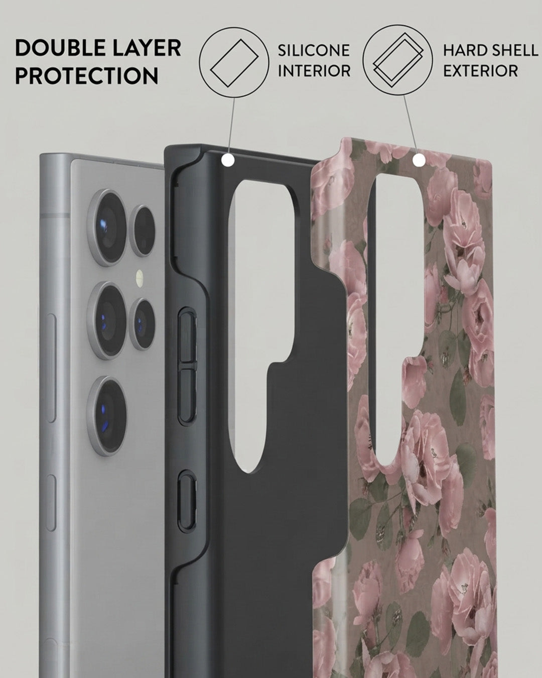 Galaxy S24 Ultra Pink Rose Case